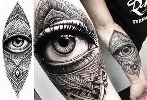 eye forearm tattoo tattoo idea