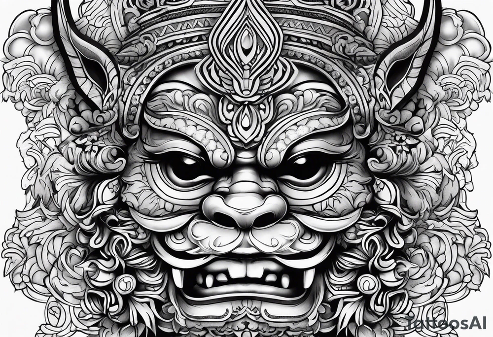 Balanise Barong tattoo idea