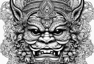Balanise Barong tattoo idea