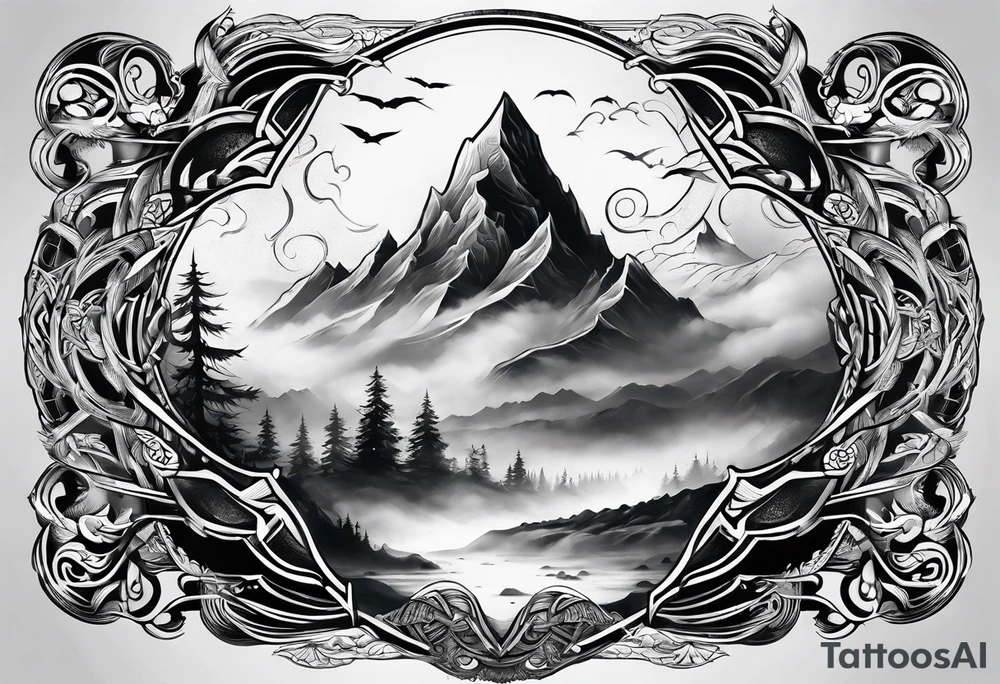 Valhalla mist fog tattoo idea