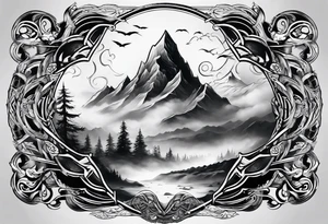 Valhalla mist fog tattoo idea