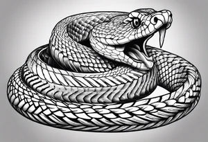 Agressive Snake tattoo idea