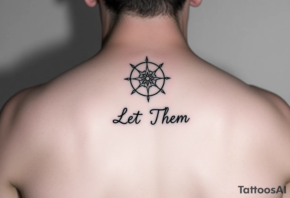 Mystical holistic light with the text Let Them tattoo idea