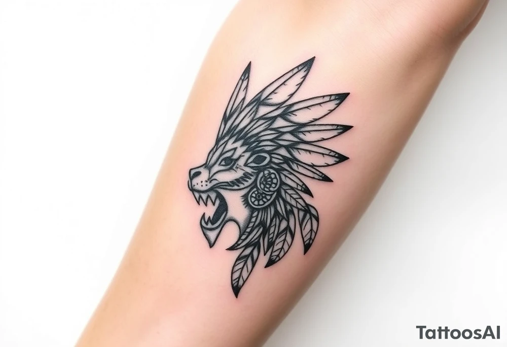 Native American totem animals tattoo idea