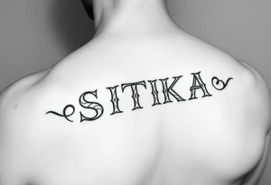 SITKA written with Irish weave for a small tattoo tattoo idea