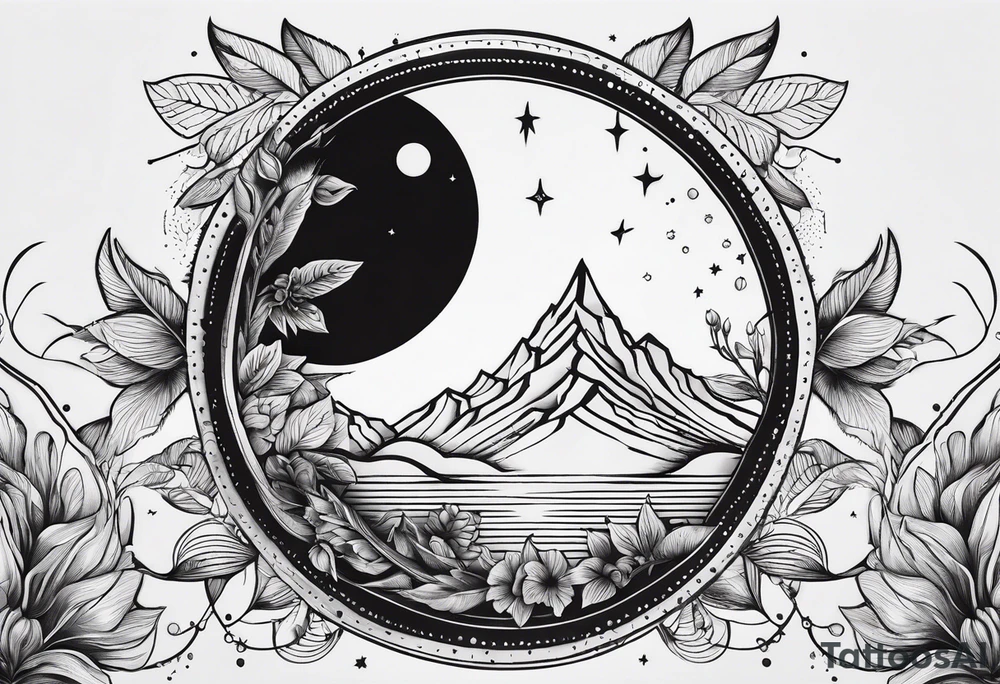 elegant line 
dainty 
spiritual 
moon 
sun 
arrow
spine
narrow tattoo idea
