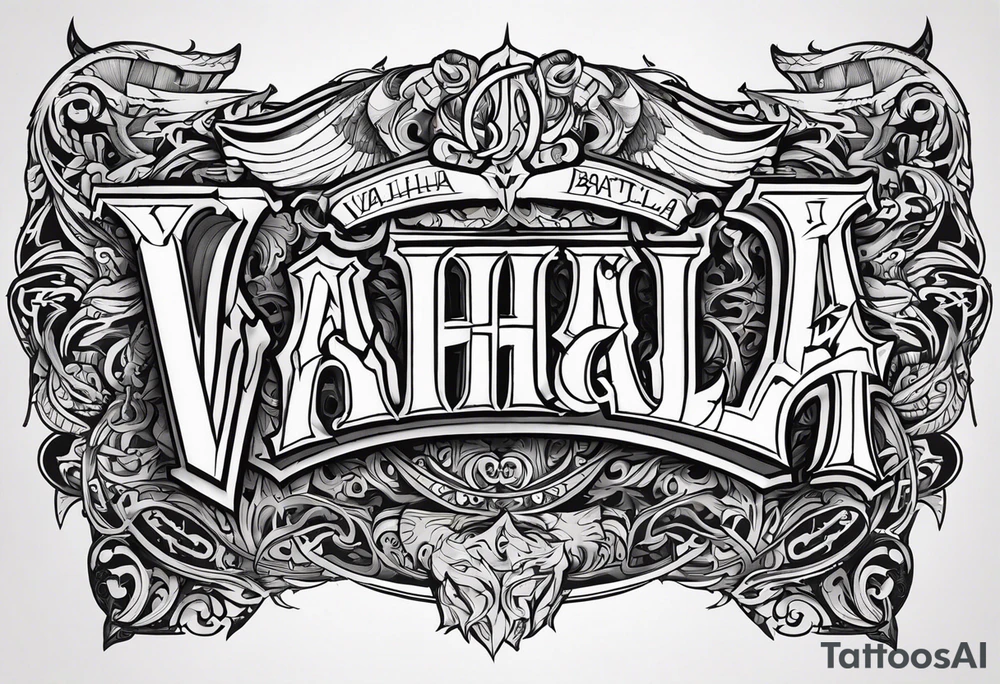 Valhalla battle tattoo idea