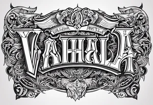 Valhalla battle tattoo idea