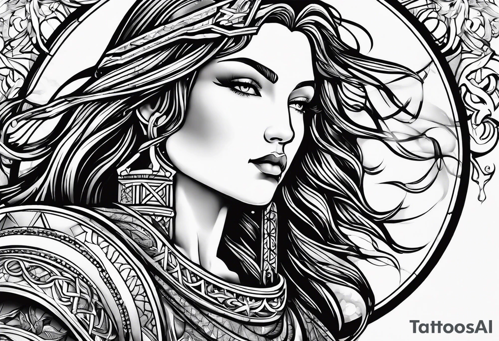 sagittarius, faith, strong, warrior, god, jesus, christ tattoo idea