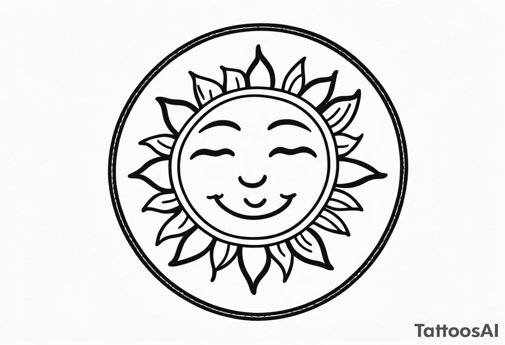 tiny simple sun. a circle with simple strings. tiny smiley in the sun. thin lines. tattoo idea tiny simple sun. a circle with simple strings. tiny smiley in the sun. thin lines. tattoo idea
