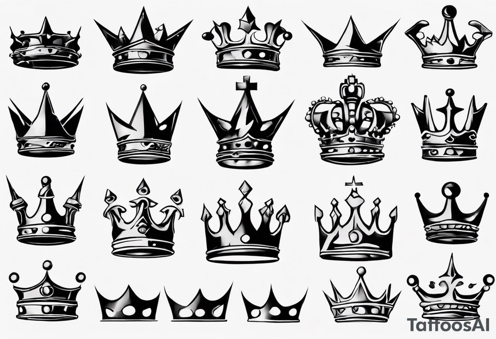 king crown tattoo idea