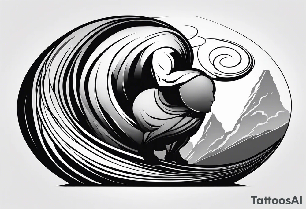 sisyphus struggle tattoo idea