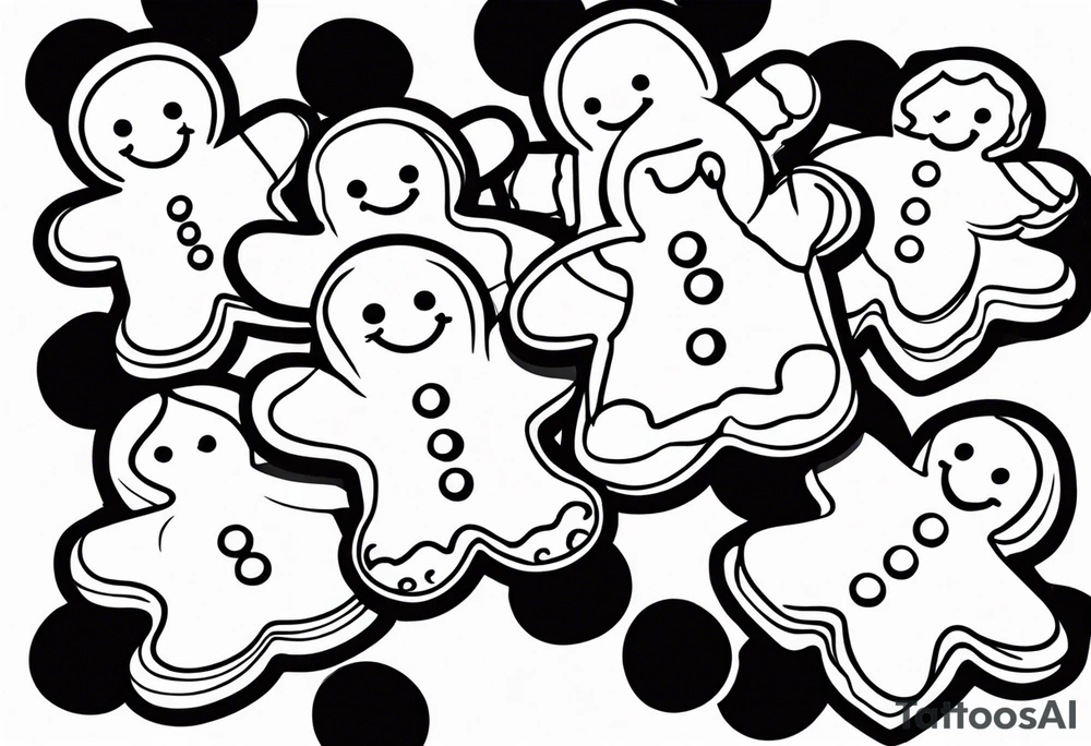 GINGERBREAD MEN tattoo idea