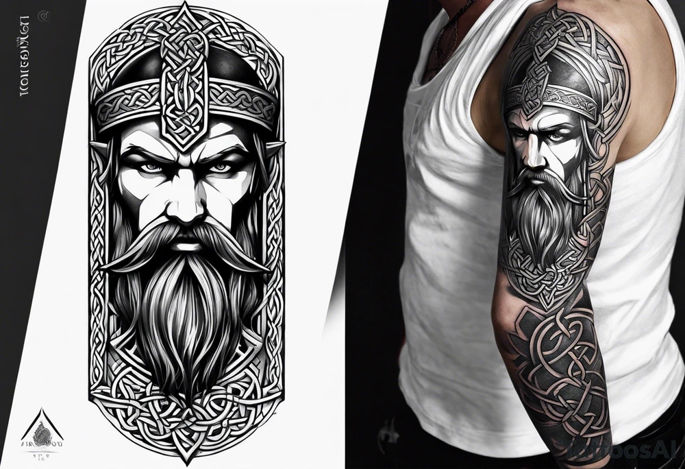Celtic Viking sleeve tattoo tattoo idea