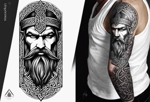 Celtic Viking sleeve tattoo tattoo idea