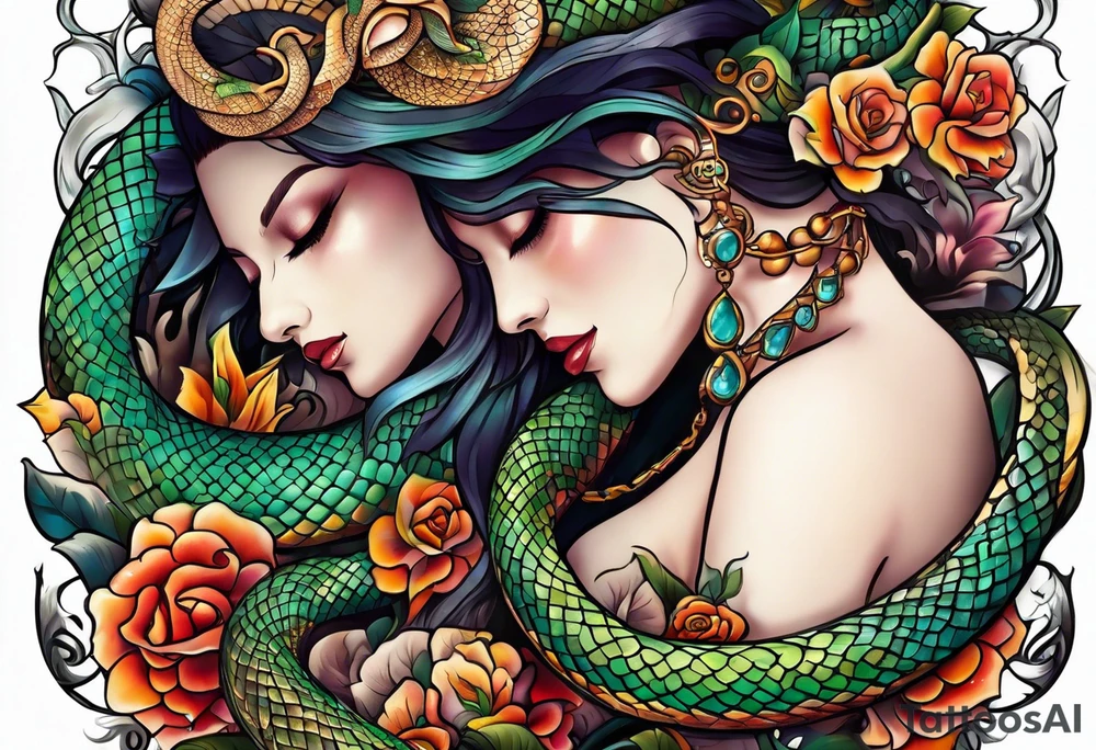 serpent tattoo idea