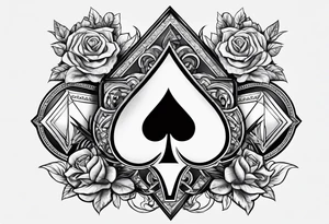 poker card aces tattoo idea