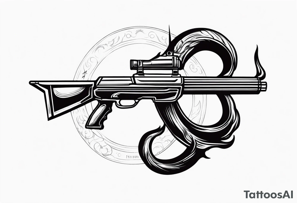 capricorn with a shotgun tattoo idea