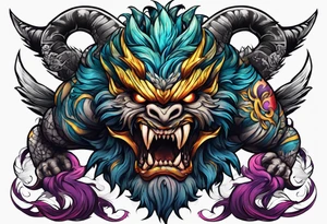 Powerlifti g monster tattoo idea