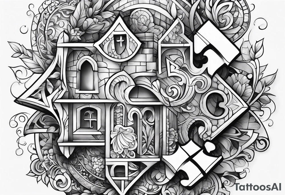 A puzzle piece tattoo idea
