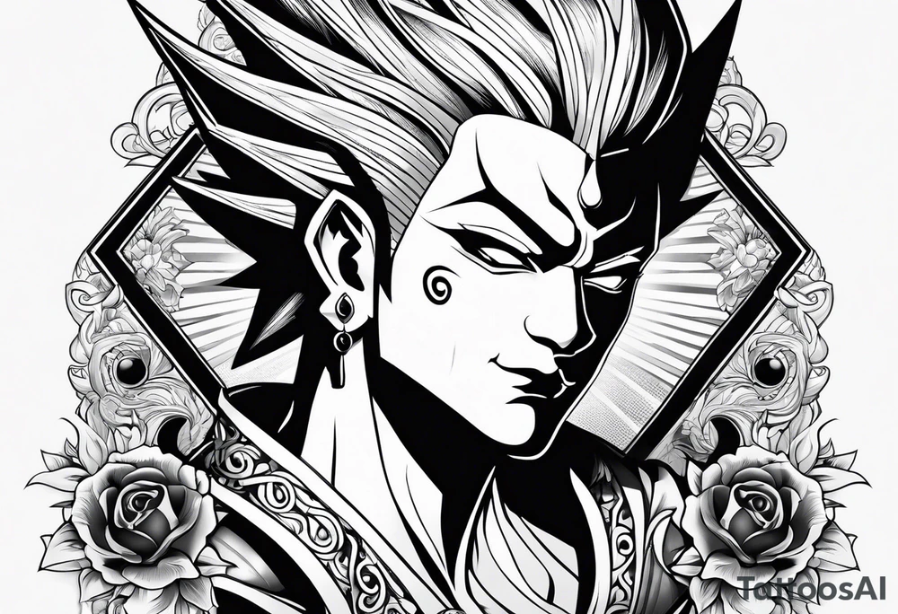 A game card like Hisoka tattoo idea