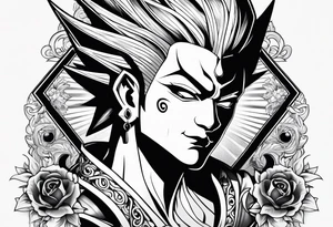 A game card like Hisoka tattoo idea