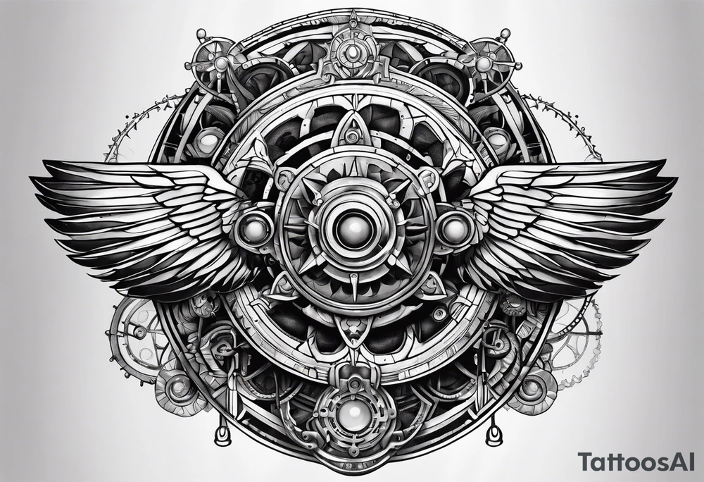 Steampunk ictheus tattoo idea