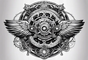 Steampunk ictheus tattoo idea