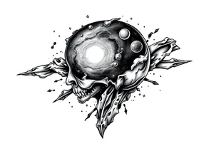 Galaxy looking within one's own mind. tattoo idea