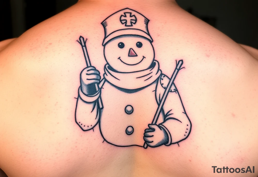 Paramedic  snowman tattoo idea