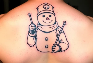 Paramedic  snowman tattoo idea