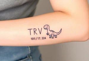 TRB IV 11/27/2024 with a dino next to it tattoo idea