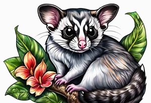 sugar glider tattoo idea