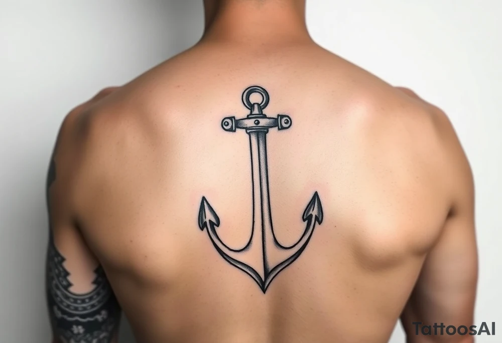 One step at a time with an anchor tattoo idea