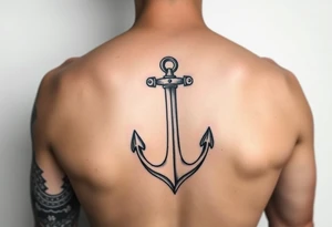 One step at a time with an anchor tattoo idea