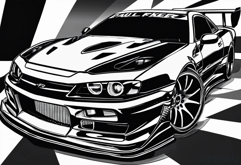 Paul walkers car tattoo idea