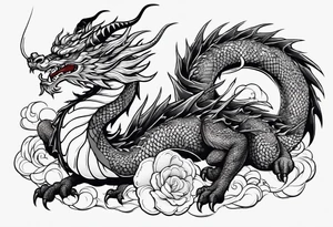 dragon, asian, vietnamese, japense, oni, big tattoo idea