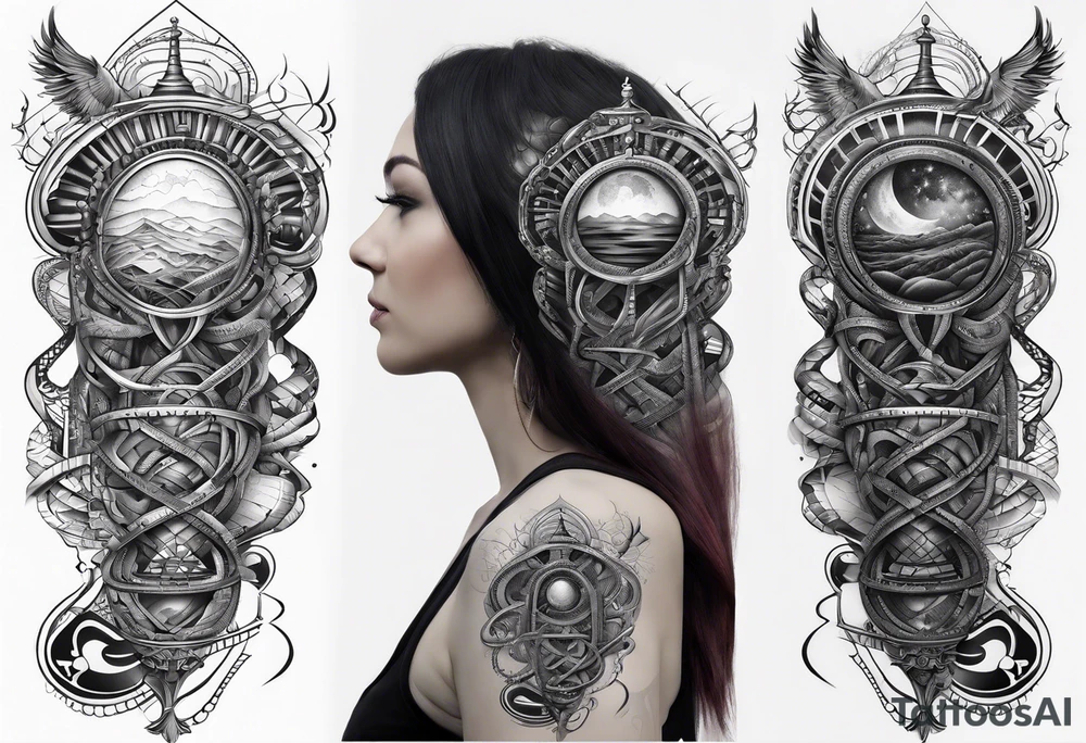dna space tattoo idea
