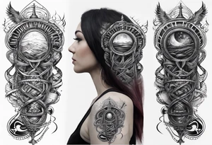 dna space tattoo idea