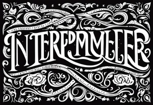 Text : Interpermdekulær tattoo idea