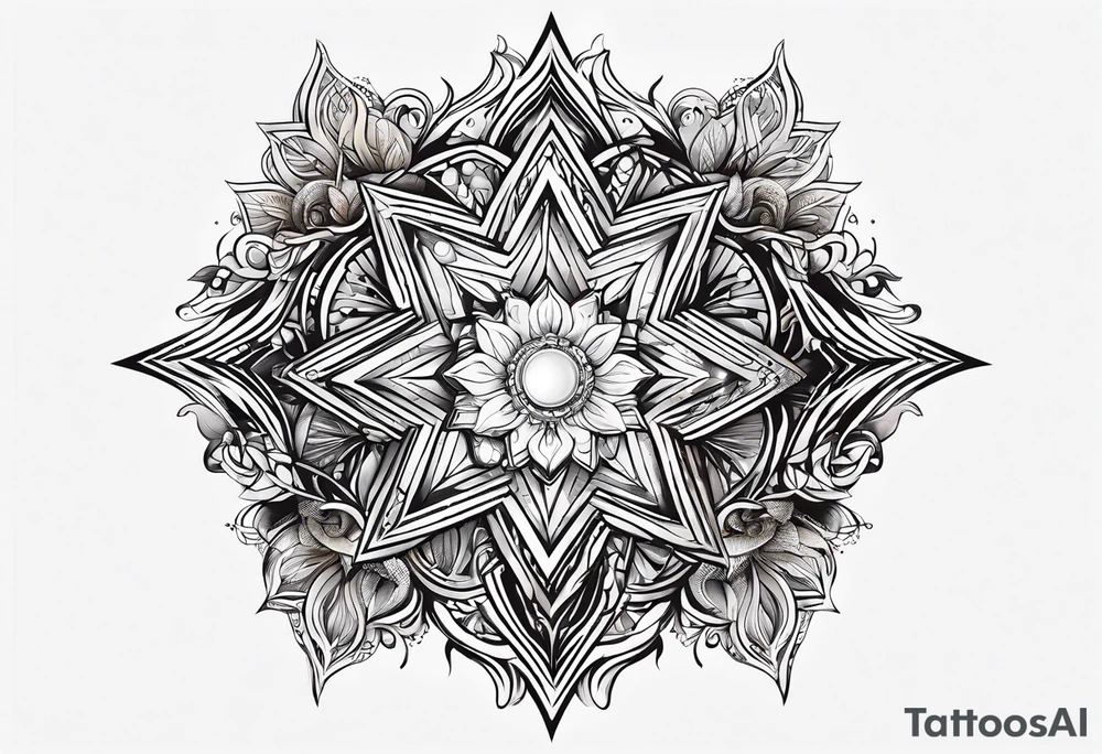 graphics, theme of stars tattoo idea