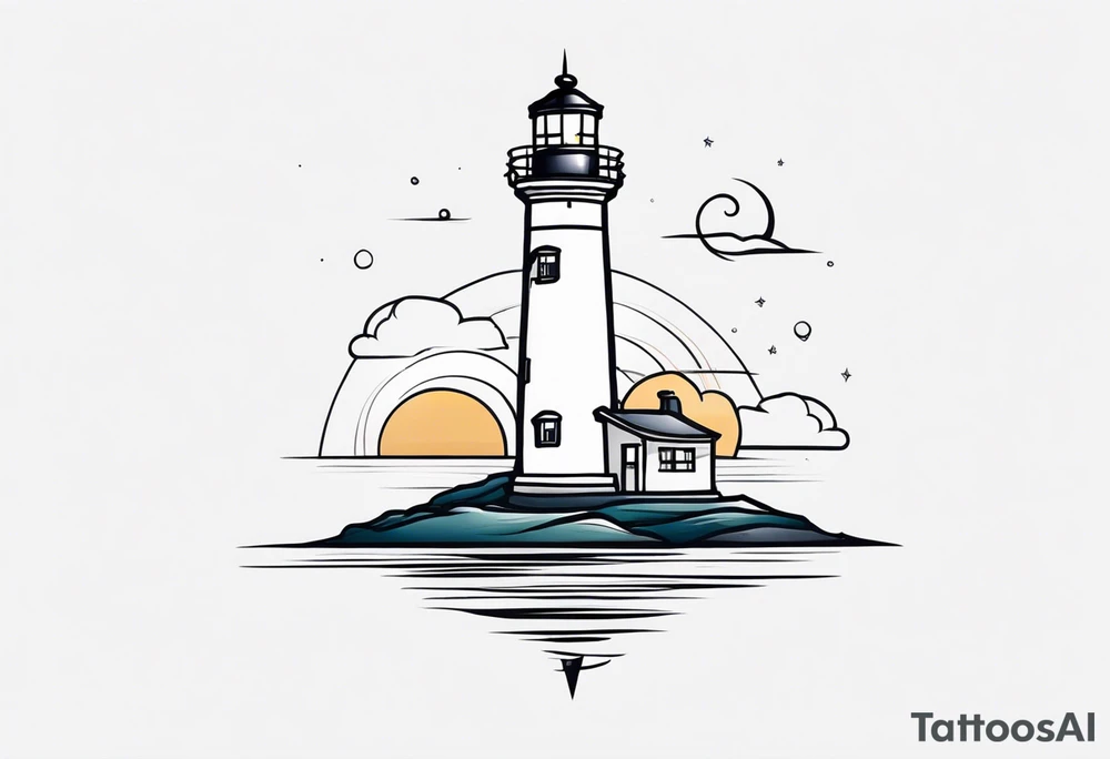 lighthouse tattoo idea