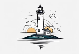 lighthouse tattoo idea