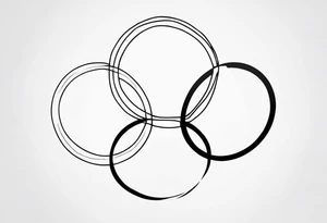 Olympic ring tattoo add on field hockey tattoo idea