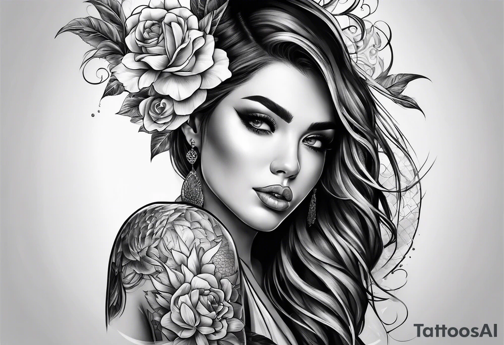 Love hate in the same work tattoo idea