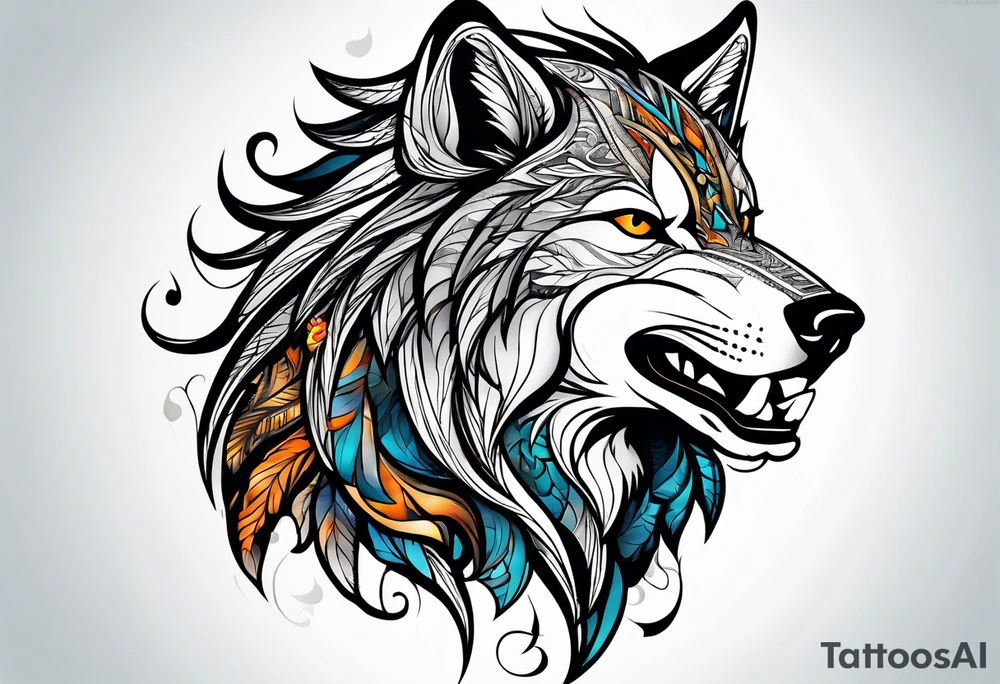 Lobo wolf for a male tattoo tattoo idea
