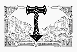 Mjolnir tattoo idea