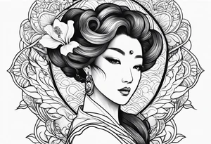 Goddess iris tattoo idea