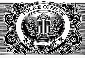 Police office  killed in the line of duty as a police officer. 9/12/2006 Eddie Thomas tattoo idea