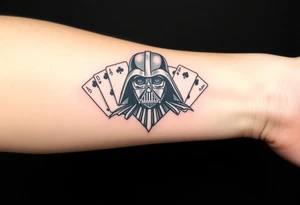deck o f cards, Darth vader tattoo idea